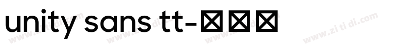 unity sans tt字体转换
